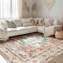 152×263 \"Snuggle whisper” ViNTAGE RUG Haperlare Area Rugs Washable Rug Boho Moroccan Rug Vintage